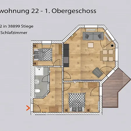 Auszeit-Im-Harz Haus 5 Wohnung 22 Stiege Exterior photo